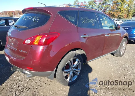 2009 Nissan Murano Le z USA, uszkodzony, nr VIN JN8AZ18W99W136120